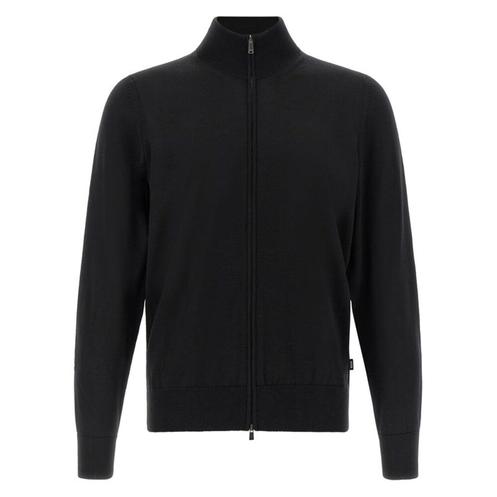 Hugo Boss Black Virgin Wool Men's Cardigan